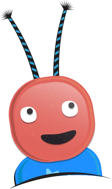 Une figurine insecte.